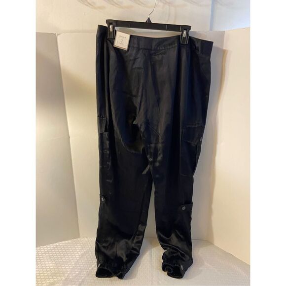 Chicos silk blend pants Ultimate Fit Casablanca cargo new size 2 Medium rn#79984 - Picture 2 of 8